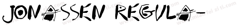 Jonassen Regula字体转换